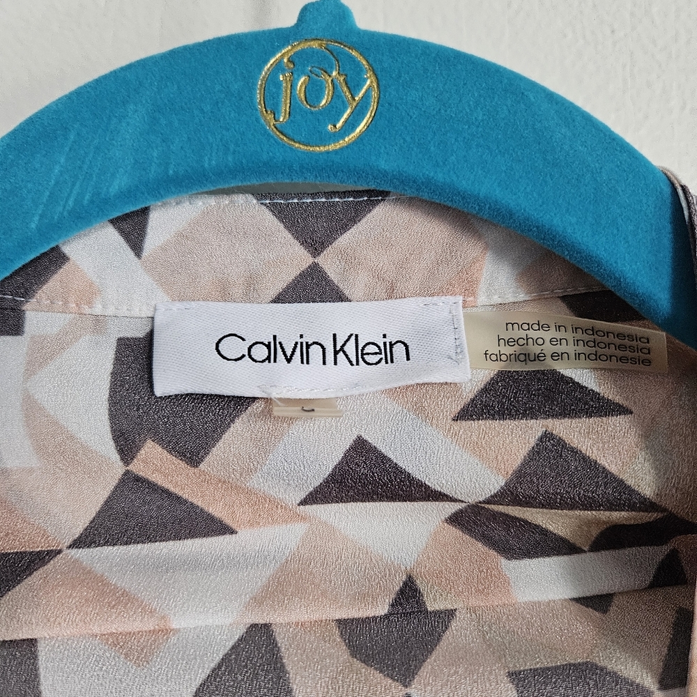 Calvin Klein Blouse Size LARGE - Picture 2 of 6